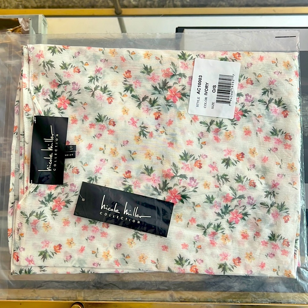 Nicole Miller Collection 100% Silk Scarf